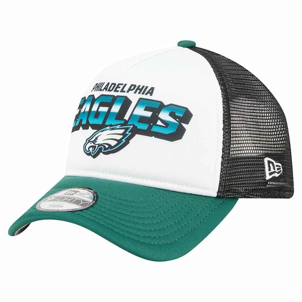 Philadelphia Eagles New Era Youth Streak 9FORTY A-Frame Adjustable Hat