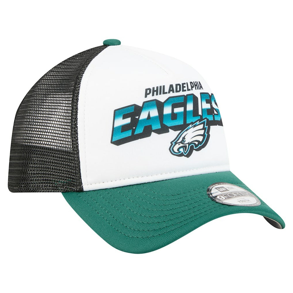 Philadelphia Eagles New Era Youth Streak 9FORTY A-Frame Adjustable Hat
