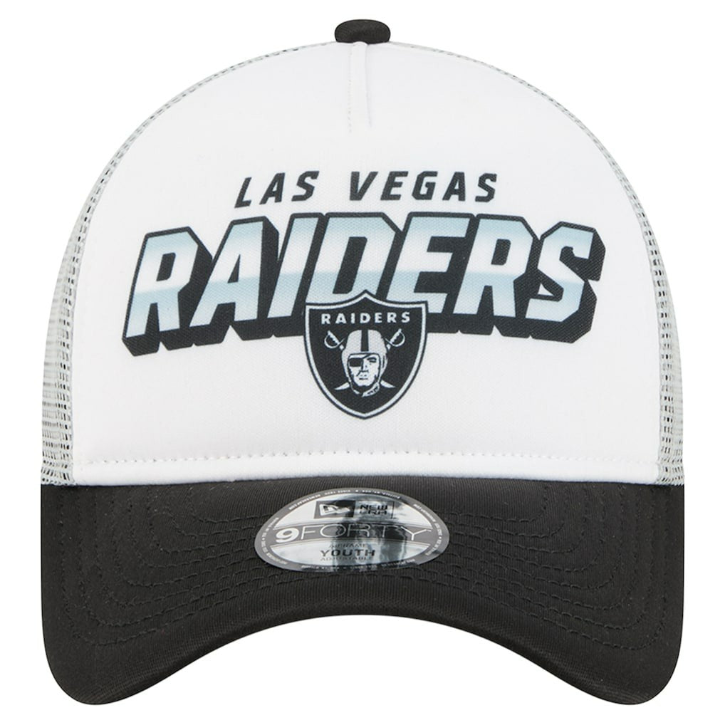 Las Vegas Raiders New Era Youth Streak 9FORTY A-Frame Adjustable Hat