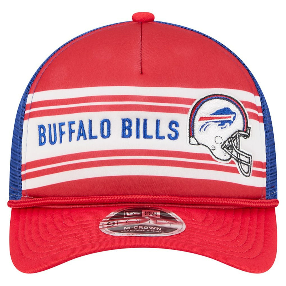 Buffalo Bills New Era Linear A-Frame 9FORTY Adjustable Hat