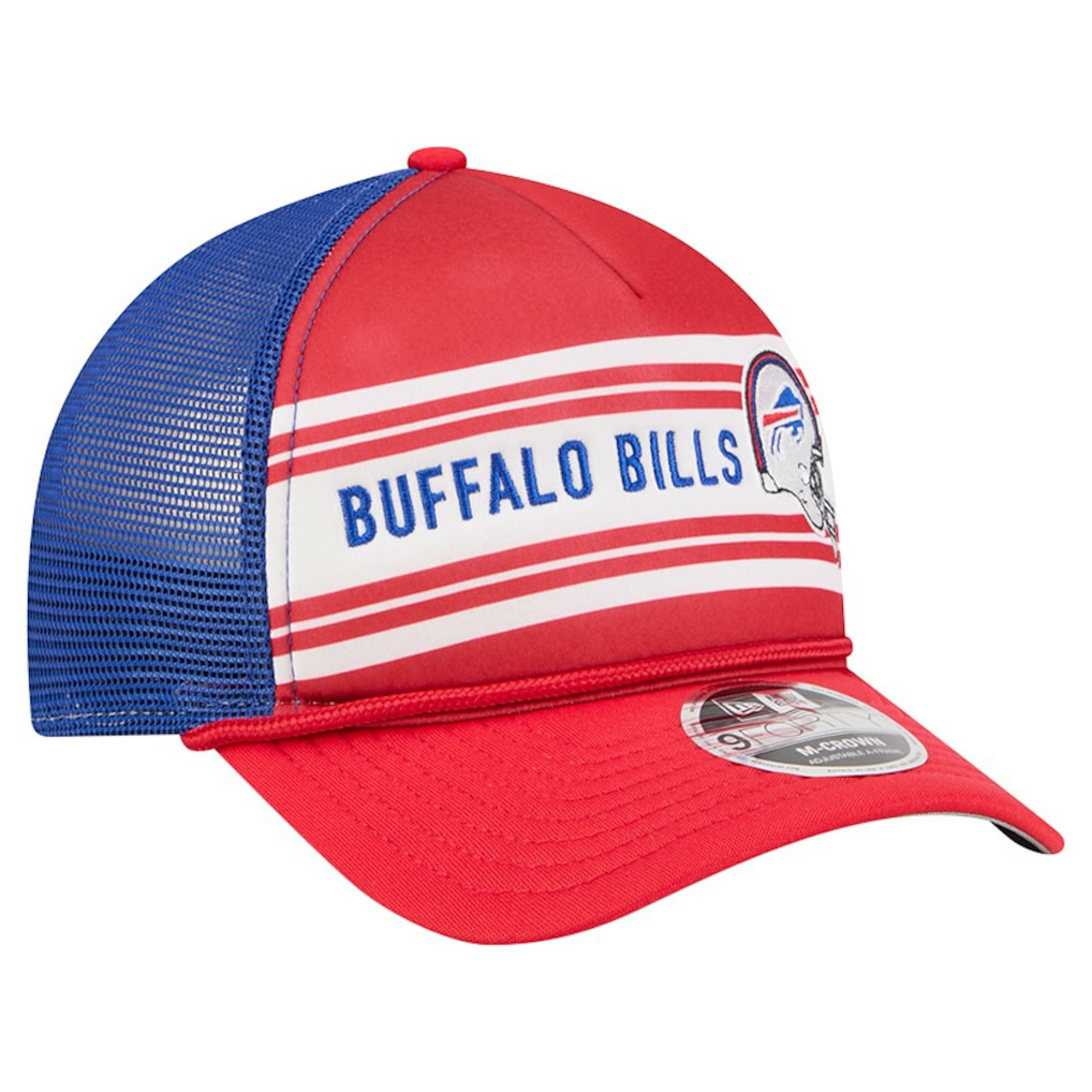 Buffalo Bills New Era Linear A-Frame 9FORTY Adjustable Hat