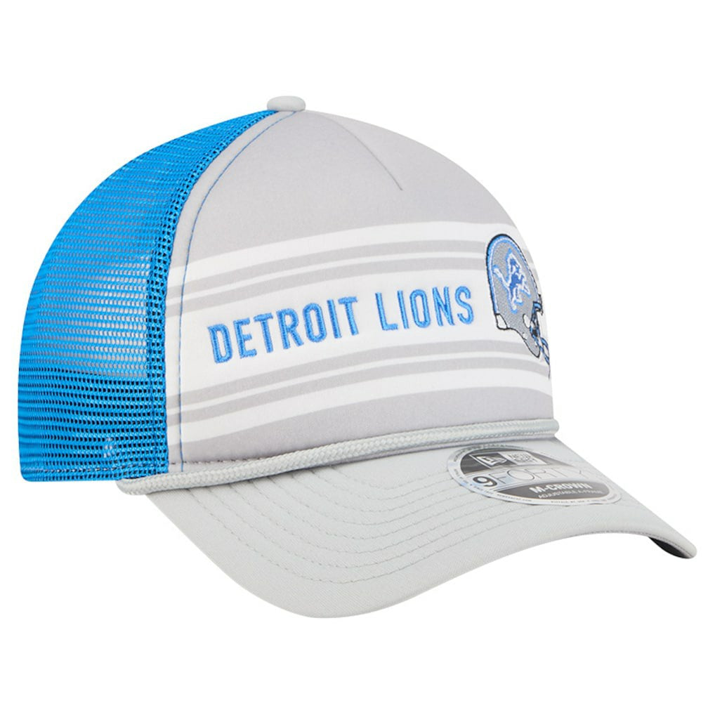 Detroit Lions New Era Linear A-Frame 9FORTY Adjustable Hat
