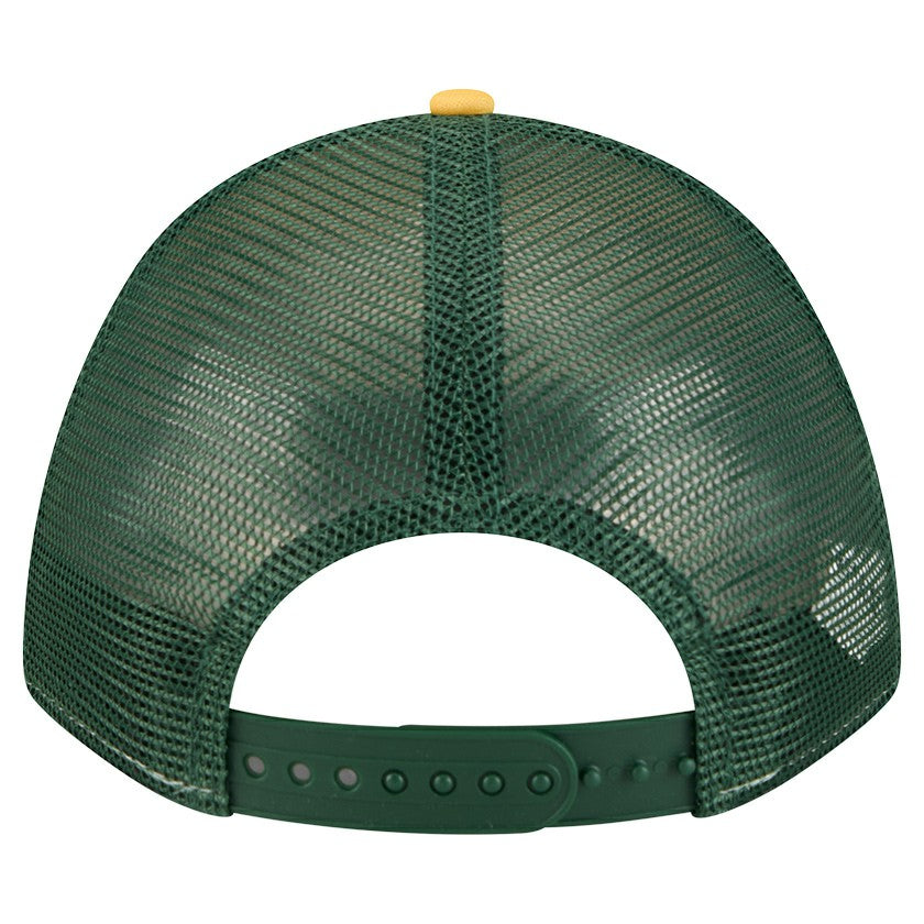 Green Bay Packers New Era Linear A-Frame 9FORTY Adjustable Hat