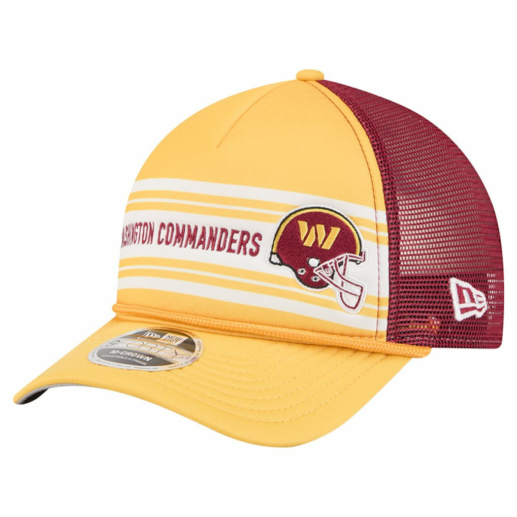 Washington Commanders New Era Linear A-Frame 9FORTY Adjustable Hat