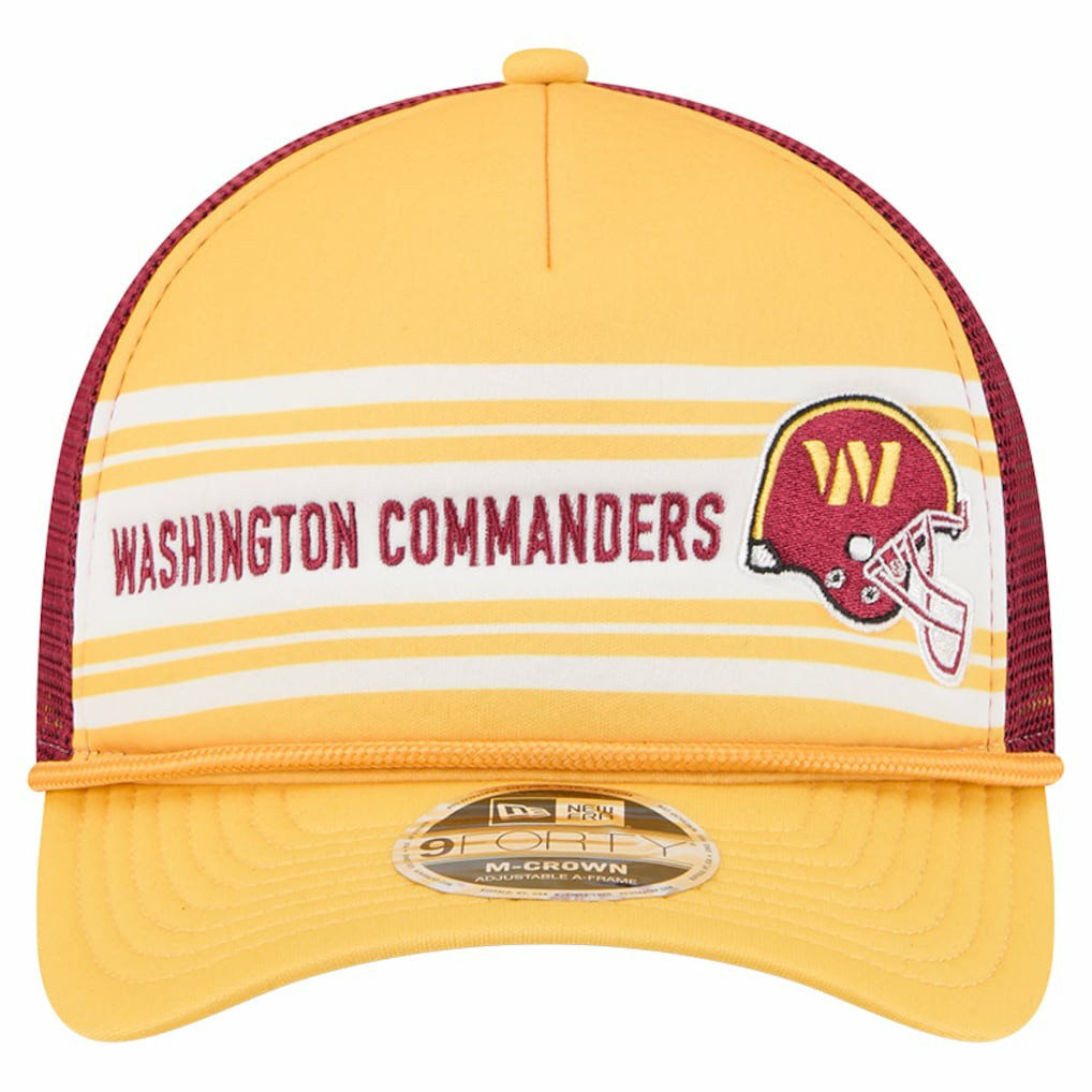 Washington Commanders New Era Linear A-Frame 9FORTY Adjustable Hat