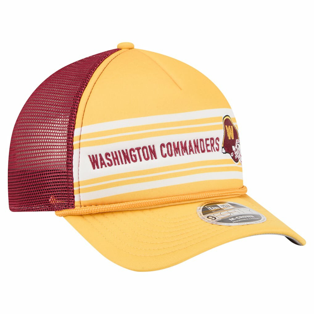 Washington Commanders New Era Linear A-Frame 9FORTY Adjustable Hat