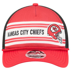 Kansas City Chiefs New Era Linear A-Frame 9FORTY Adjustable Hat