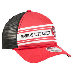 Kansas City Chiefs New Era Linear A-Frame 9FORTY Adjustable Hat