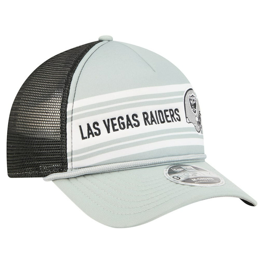 Las Vegas Raiders New Era Linear A-Frame 9FORTY Adjustable Hat