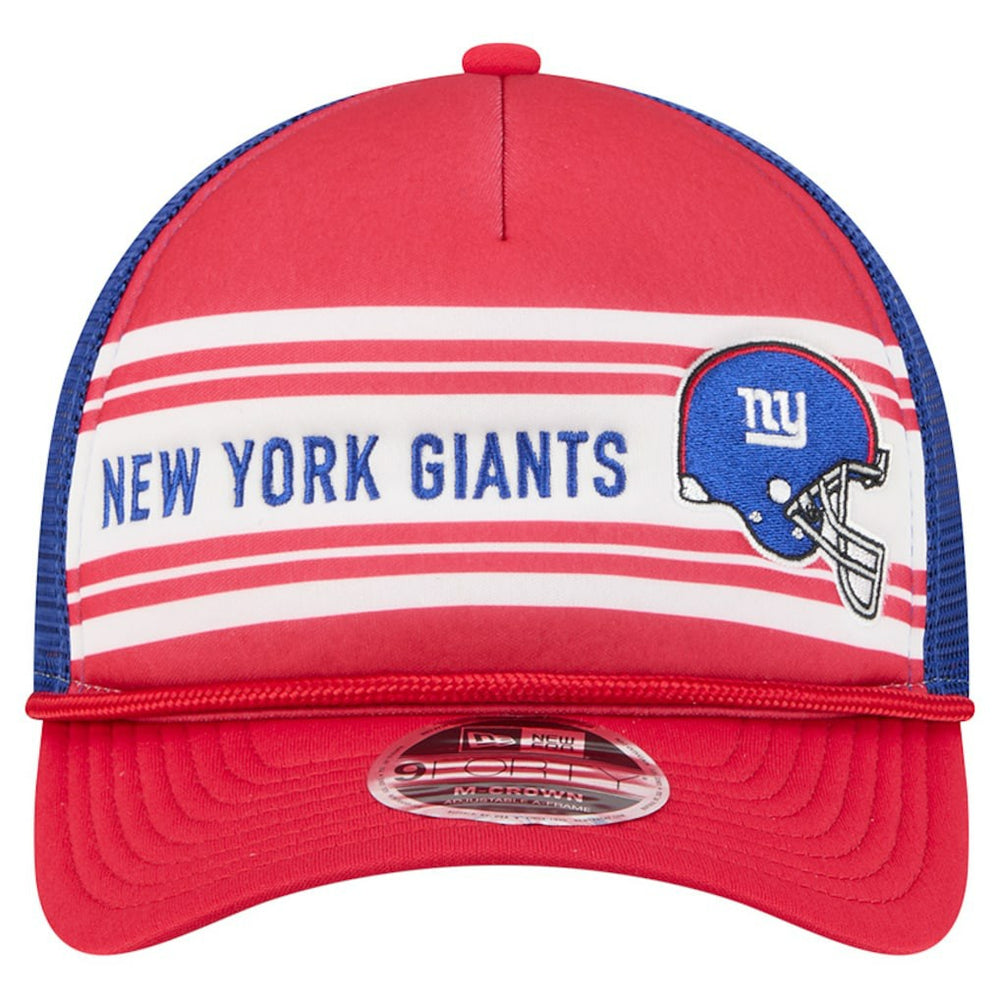 New York Giants New Era Linear A-Frame 9FORTY Adjustable Hat