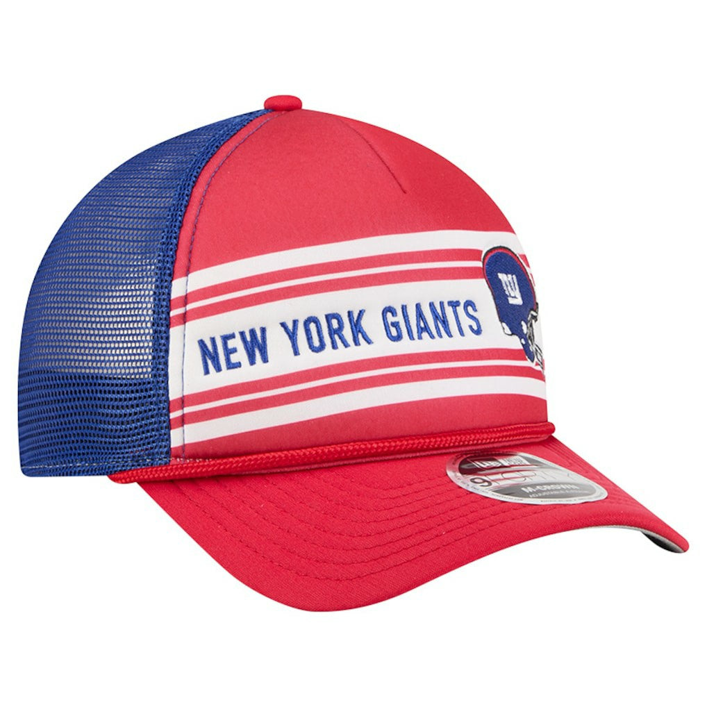 New York Giants New Era Linear A-Frame 9FORTY Adjustable Hat