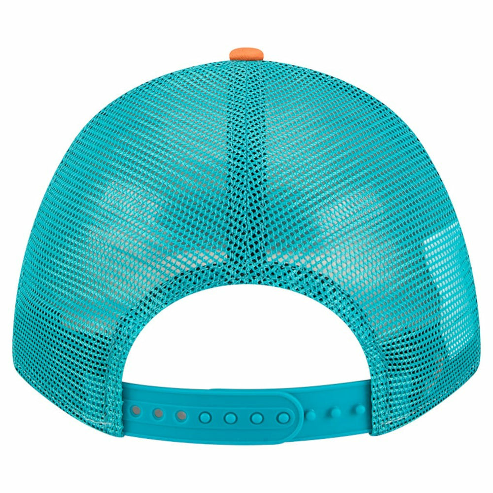 Miami Dolphins New Era Linear A-Frame 9FORTY Adjustable Hat