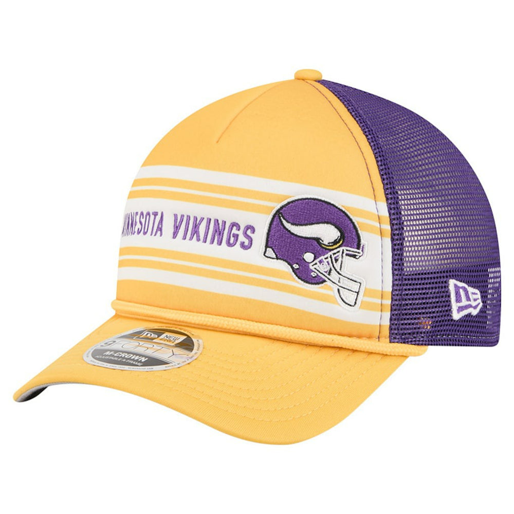 Minnesota Vikings New Era Linear A-Frame 9FORTY Adjustable Hat