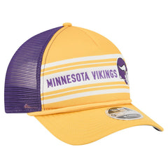 Minnesota Vikings New Era Linear A-Frame 9FORTY Adjustable Hat