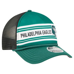 Philadelphia Eagles New Era Linear A-Frame 9FORTY Adjustable Hat