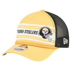 Pittsburgh Steelers New Era Linear A-Frame 9FORTY Adjustable Hat