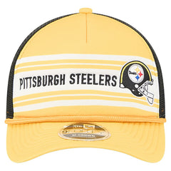 Pittsburgh Steelers New Era Linear A-Frame 9FORTY Adjustable Hat