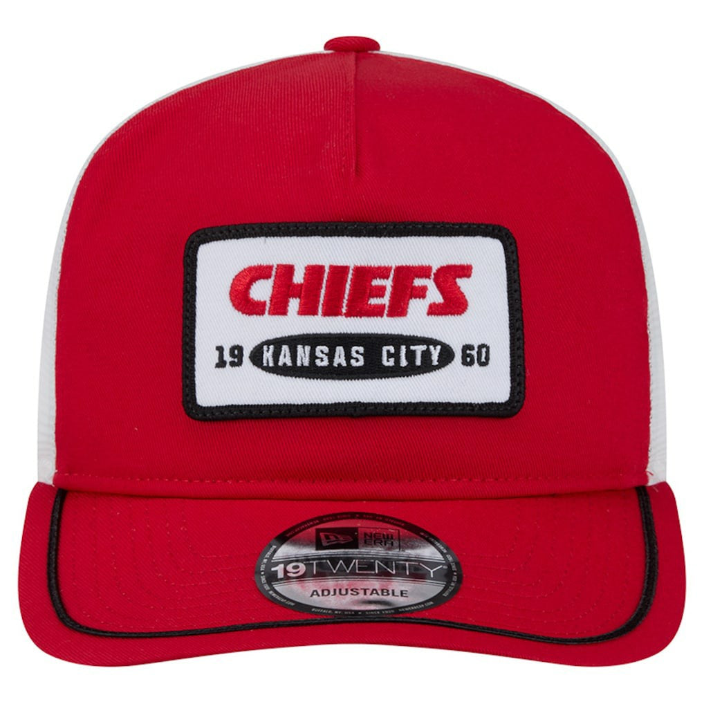 Kansas City Chiefs New Era Patch 19TWENTY Adjustable Hat