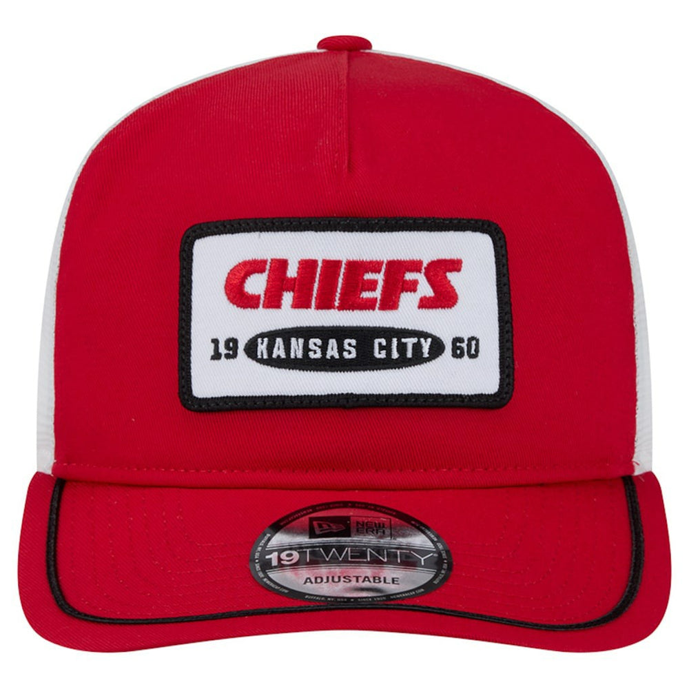 Kansas City Chiefs New Era Patch 19TWENTY Adjustable Hat