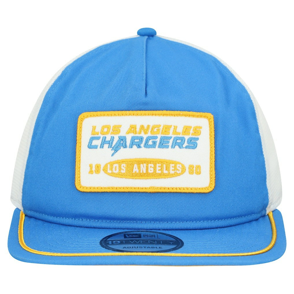 Los Angeles Chargers New Era Patch 19TWENTY Adjustable Hat