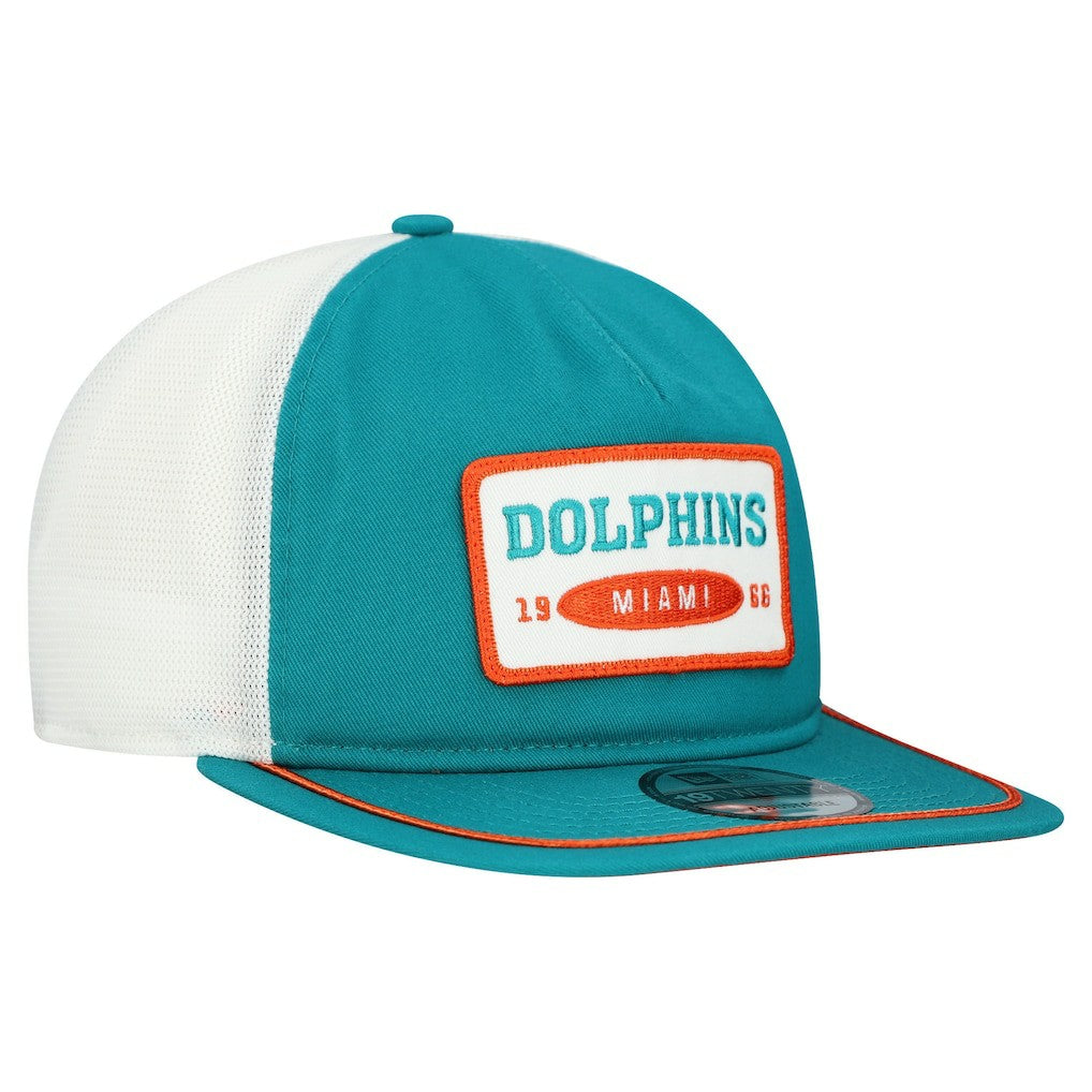 Miami Dolphins New Era Patch 19TWENTY Adjustable Hat