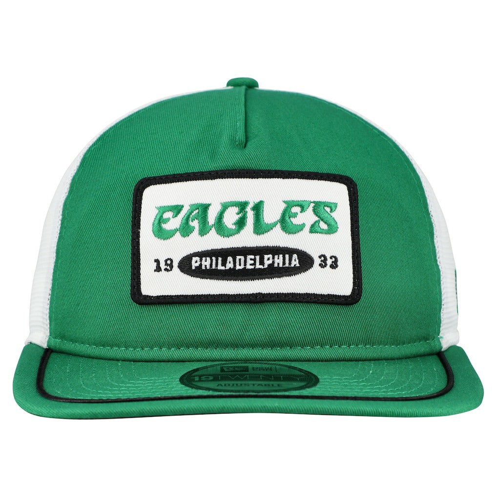 Philadelphia Eagles New Era Patch 19TWENTY Adjustable Hat