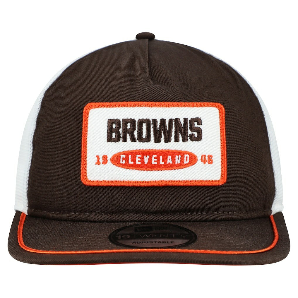 Cleveland Browns New Era Patch 19TWENTY Adjustable Hat