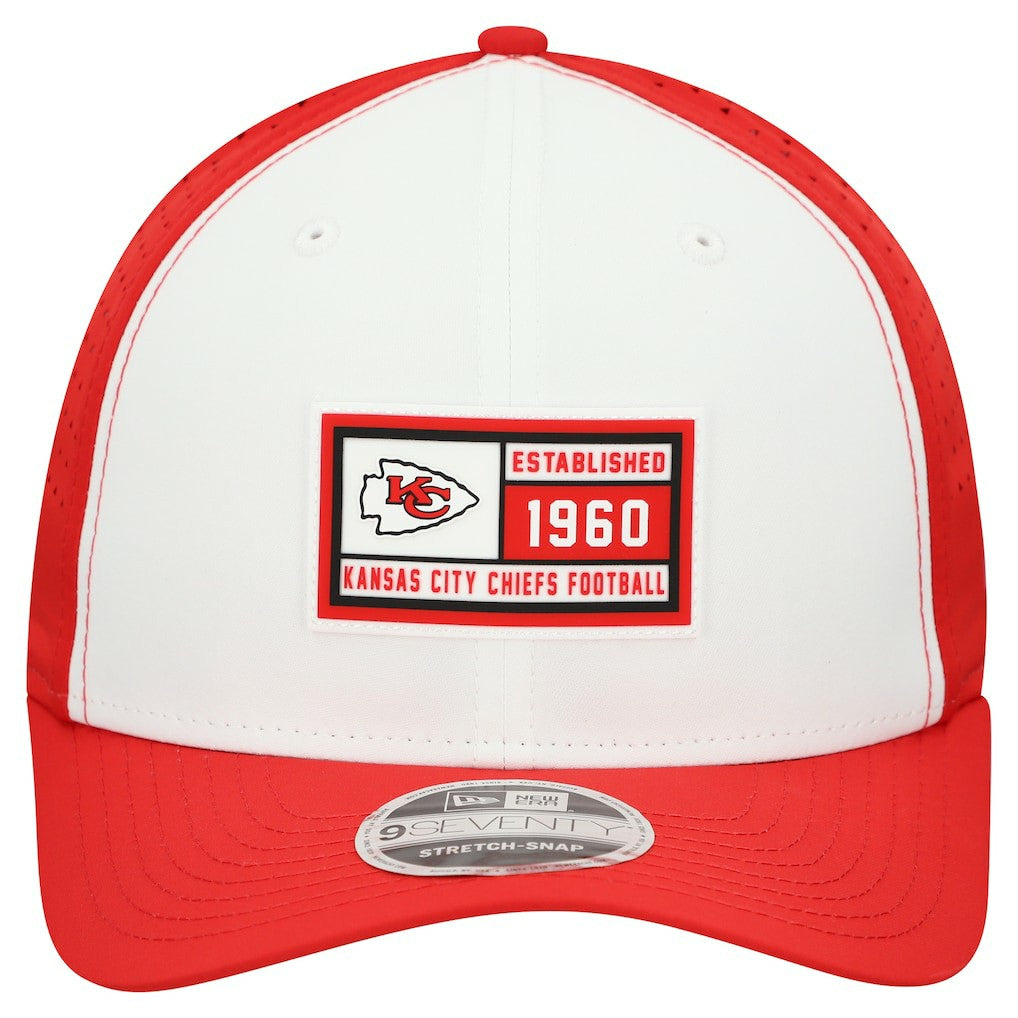 Kansas City Chiefs New Era Established Patch 9SEVENTY Adjustable Hat