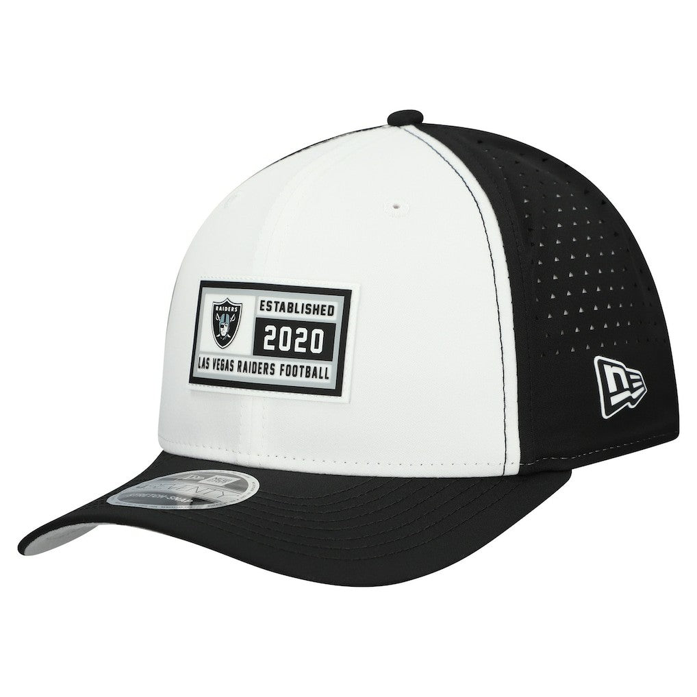 Las Vegas Raiders New Era Established Patch 9SEVENTY Adjustable Hat