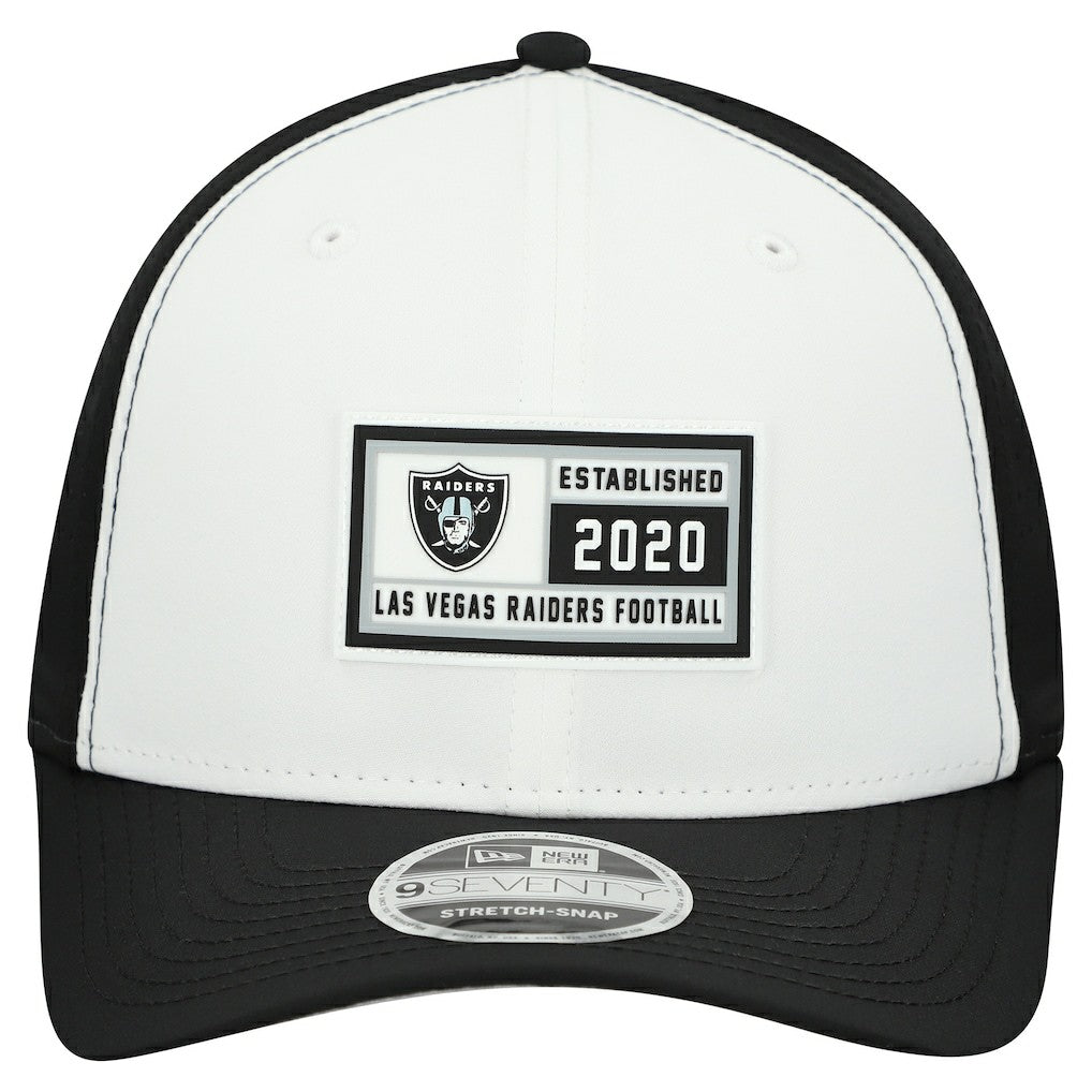 Las Vegas Raiders New Era Established Patch 9SEVENTY Adjustable Hat