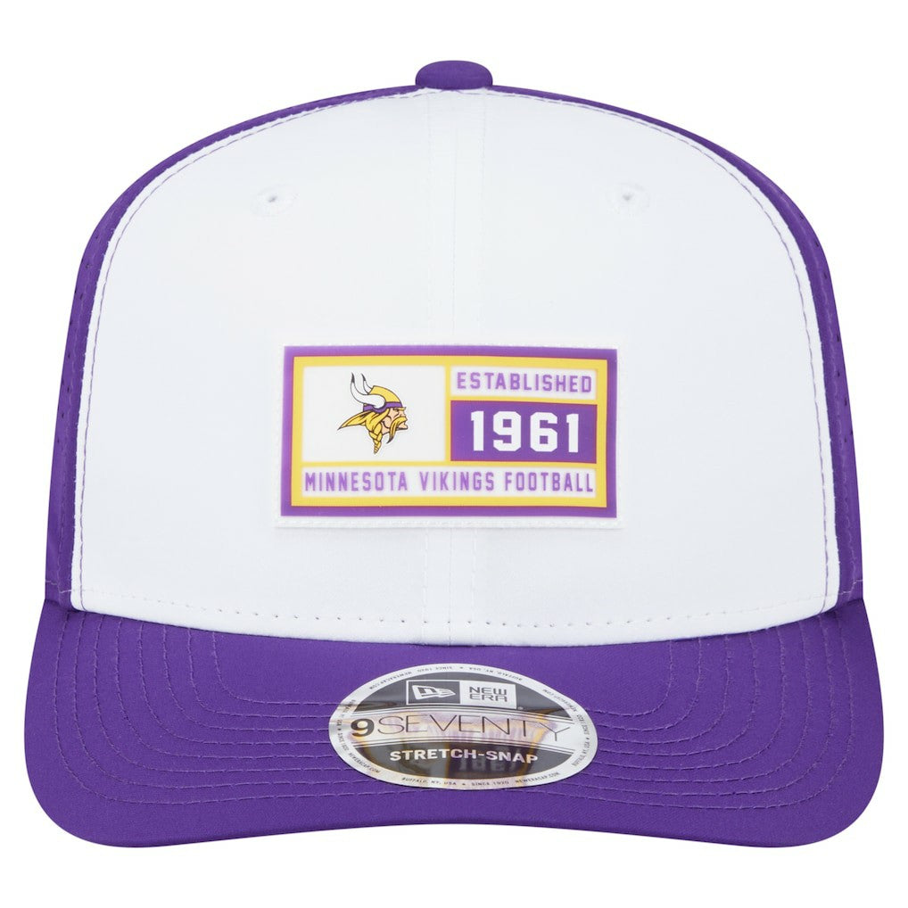 Minnesota Vikings New Era Established Patch 9SEVENTY Adjustable Hat