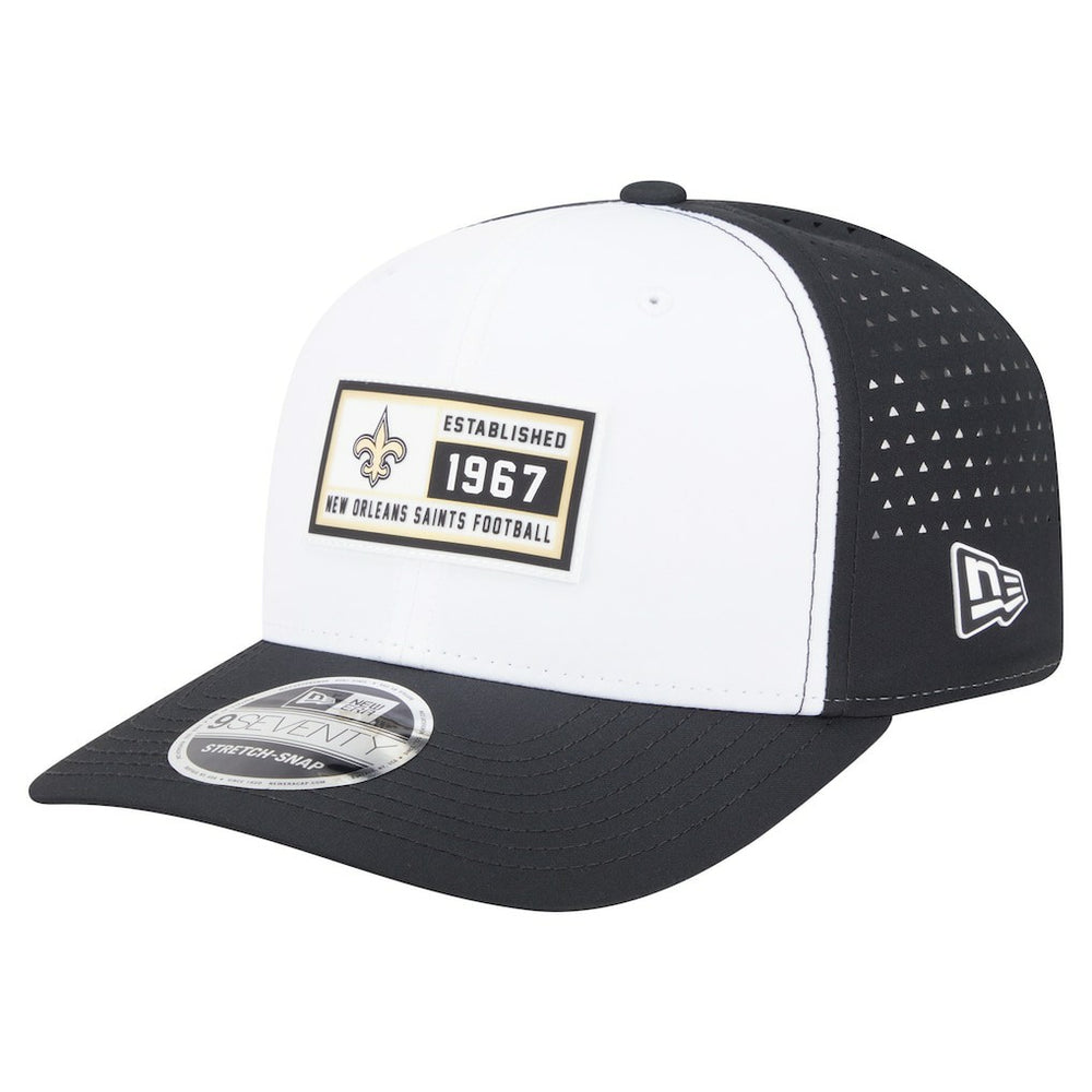 New Orleans Saints New Era Established Patch 9SEVENTY Adjustable Hat