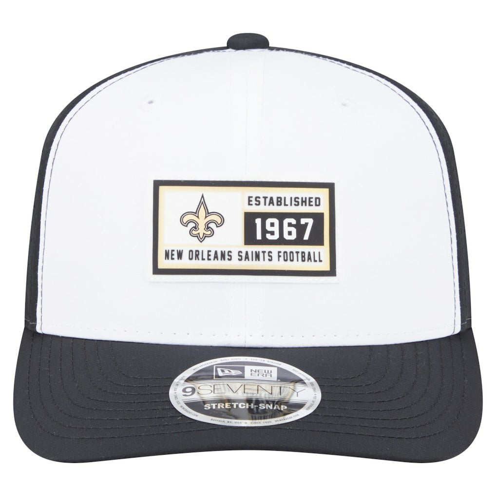 New Orleans Saints New Era Established Patch 9SEVENTY Adjustable Hat