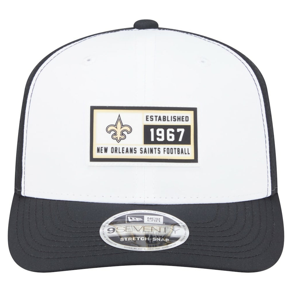 New Orleans Saints New Era Established Patch 9SEVENTY Adjustable Hat