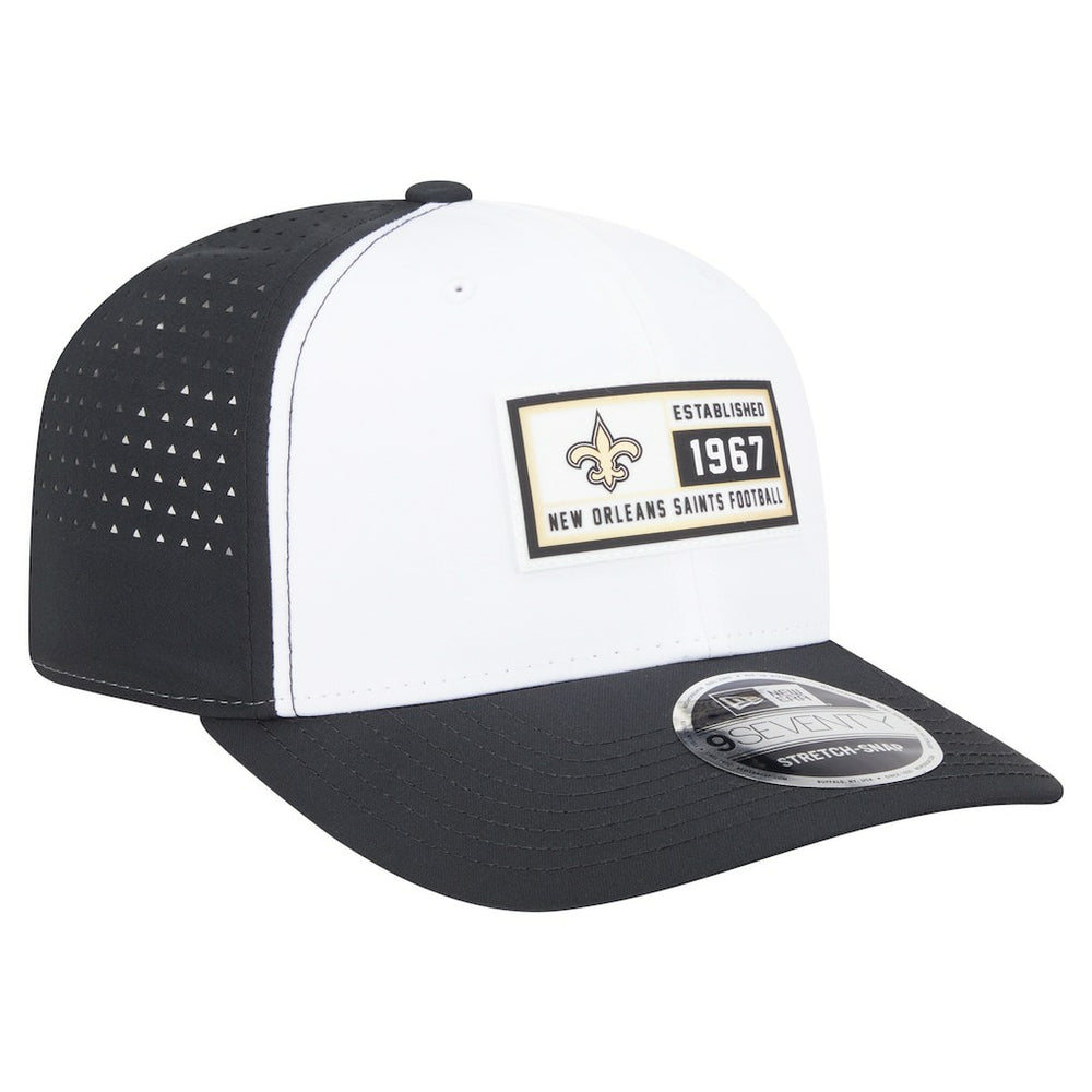 New Orleans Saints New Era Established Patch 9SEVENTY Adjustable Hat