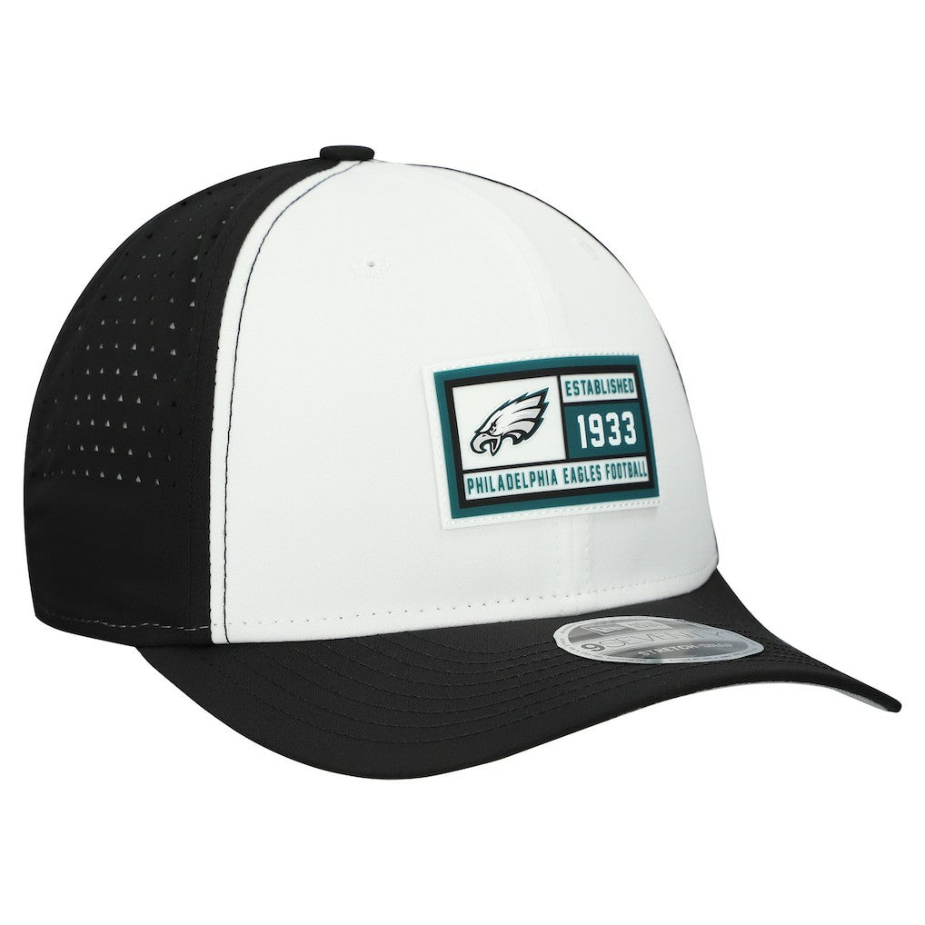 Philadelphia Eagles New Era Established Patch 9SEVENTY Adjustable Hat