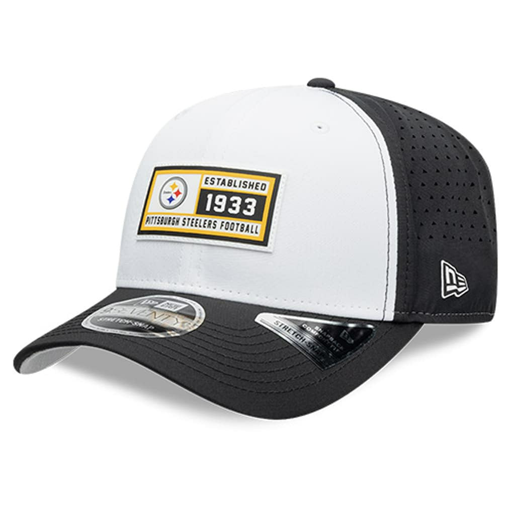 Pittsburgh Steelers New Era Established Patch 9SEVENTY Adjustable Hat