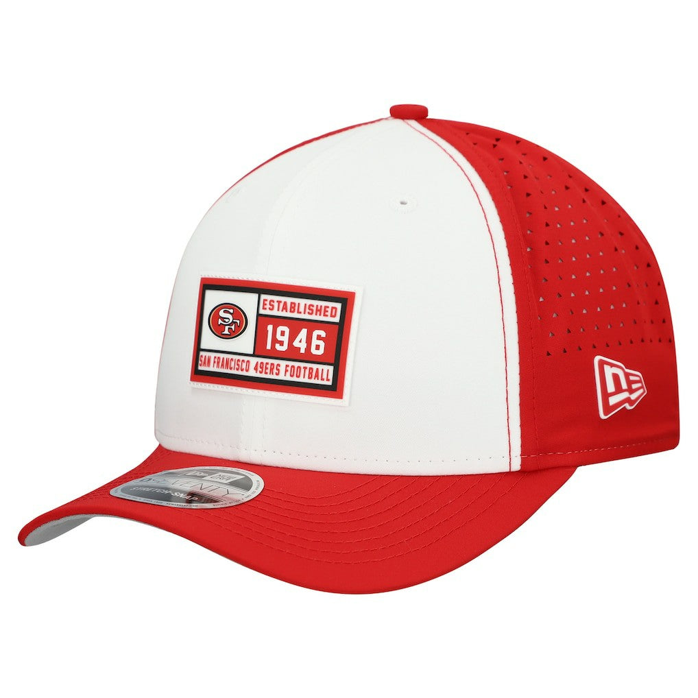 San Francisco 49ers New Era Established Patch 9SEVENTY Adjustable Hat