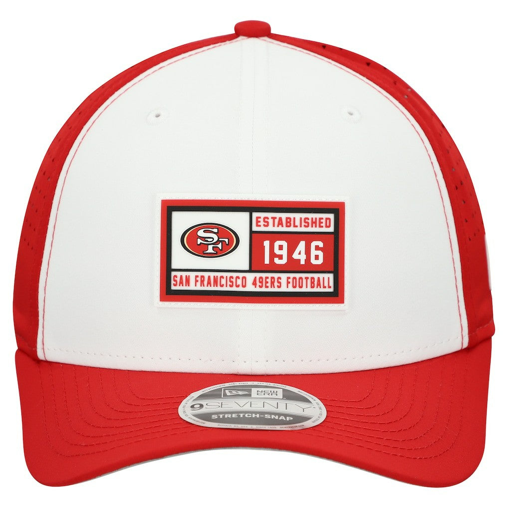 San Francisco 49ers New Era Established Patch 9SEVENTY Adjustable Hat