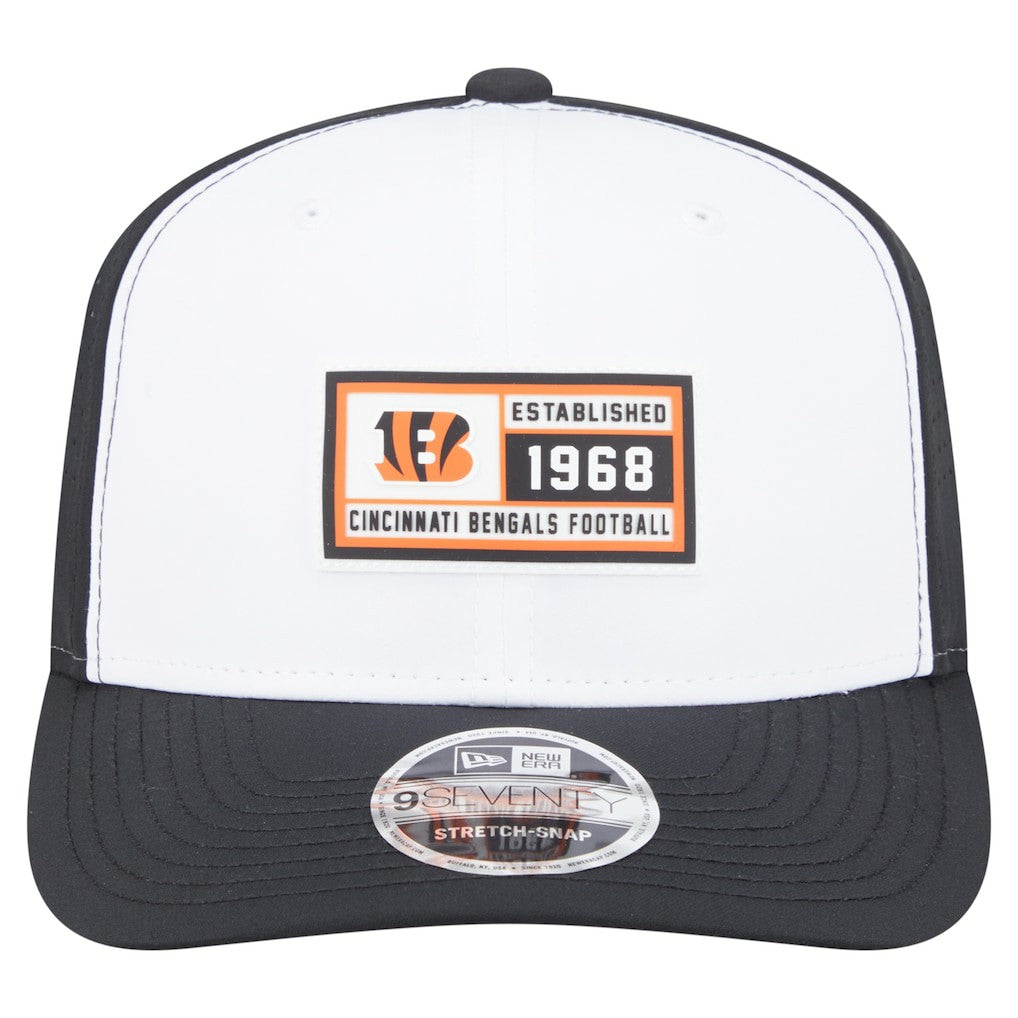 Cincinnati Bengals New Era Established Patch 9SEVENTY Adjustable Hat