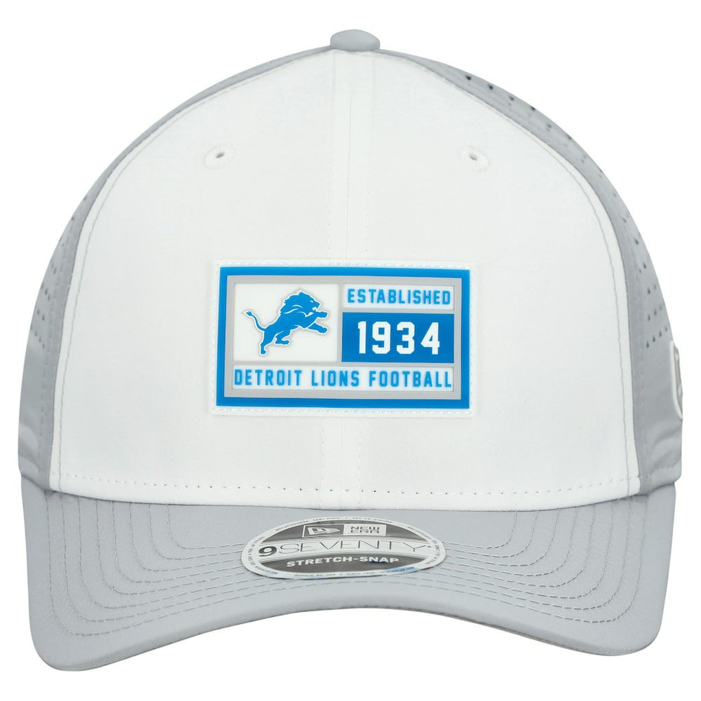 Detroit Lions New Era Established Patch 9SEVENTY Adjustable Hat