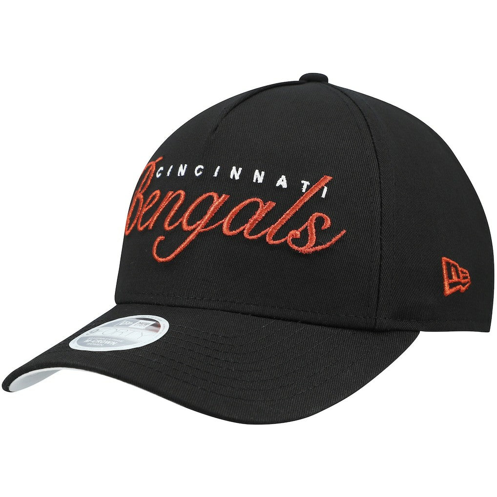 Cincinnati Bengals New Era Women's Metallic 9FORTY M-Crown A-Frame Adjustable Hat