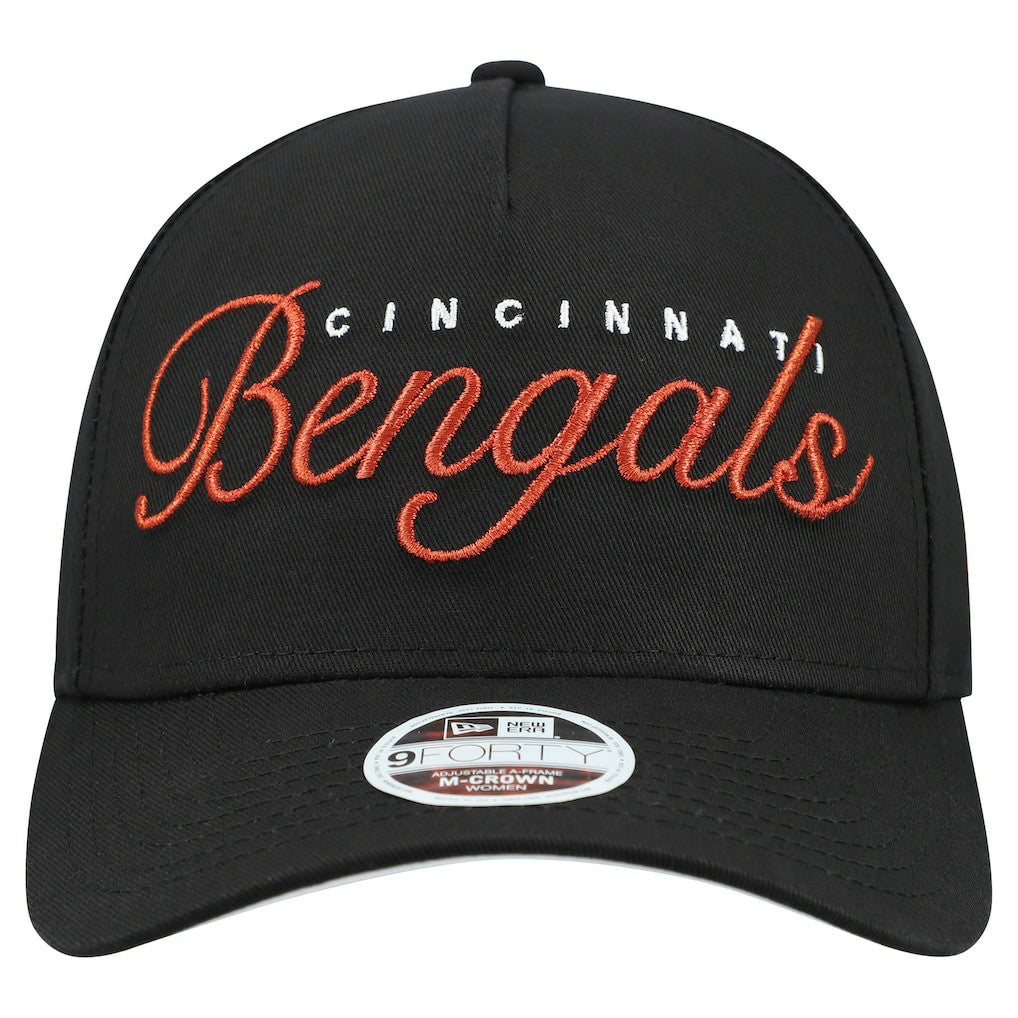 Cincinnati Bengals New Era Women's Metallic 9FORTY M-Crown A-Frame Adjustable Hat