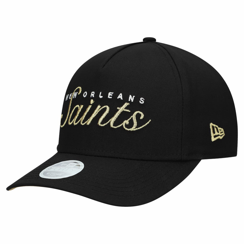 New Orleans Saints New Era Women's Metallic 9FORTY M-Crown A-Frame Adjustable Hat