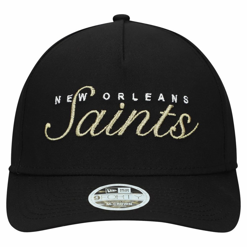 New Orleans Saints New Era Women's Metallic 9FORTY M-Crown A-Frame Adjustable Hat