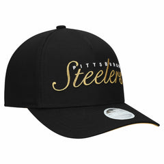 Pittsburgh Steelers New Era Women's Metallic 9FORTY M-Crown A-Frame Adjustable Hat