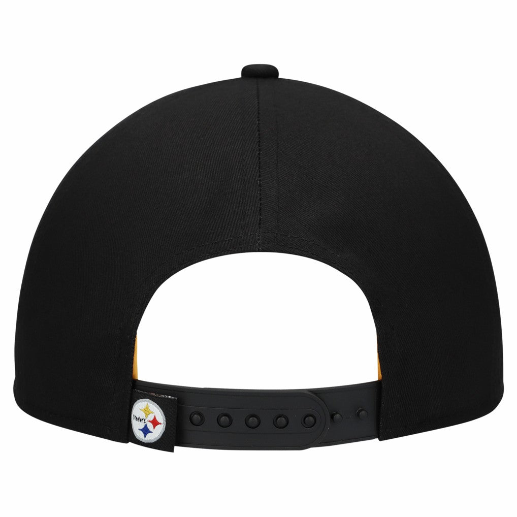 Pittsburgh Steelers New Era Women's Metallic 9FORTY M-Crown A-Frame Adjustable Hat