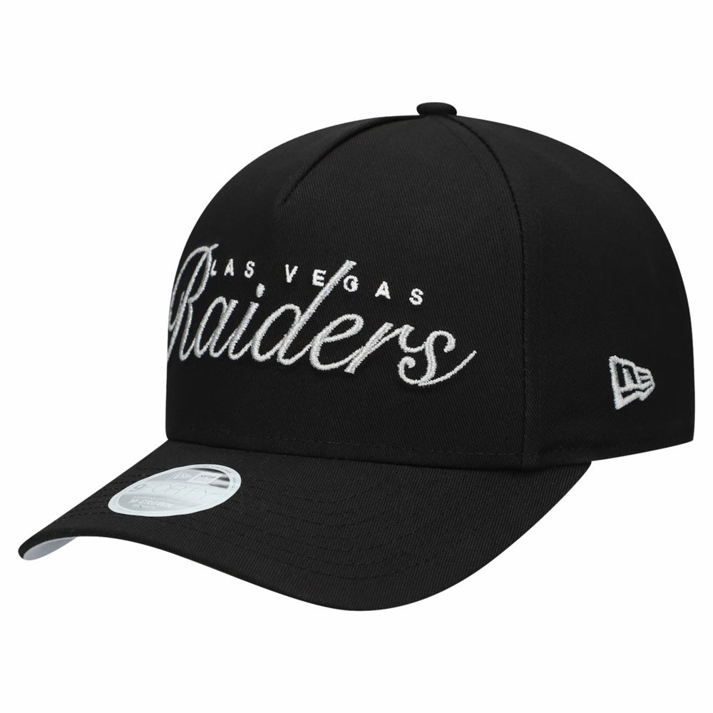 Las Vegas Raiders New Era Women's Metallic 9FORTY M-Crown A-Frame Adjustable Hat
