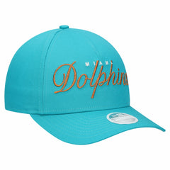 Miami Dolphins New Era Women's Metallic 9FORTY M-Crown A-Frame Adjustable Hat