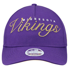 Minnesota Vikings New Era Women's Metallic 9FORTY M-Crown A-Frame Adjustable Hat